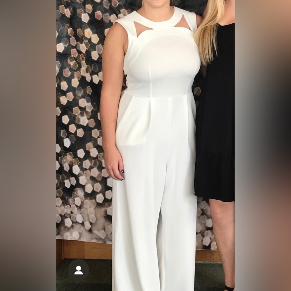 White Calvin Klein Jumpsuit